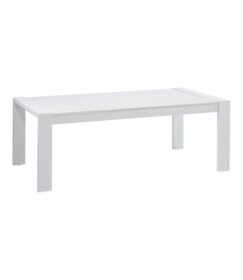L.L.BeanWhite Aluminum Deep Seating Coffee Table