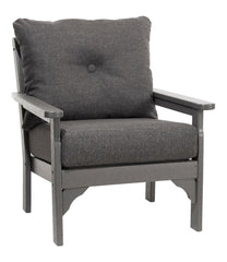 L.L.BeanAll-Weather Patio Chair with Textured Cushion, Slate Gray