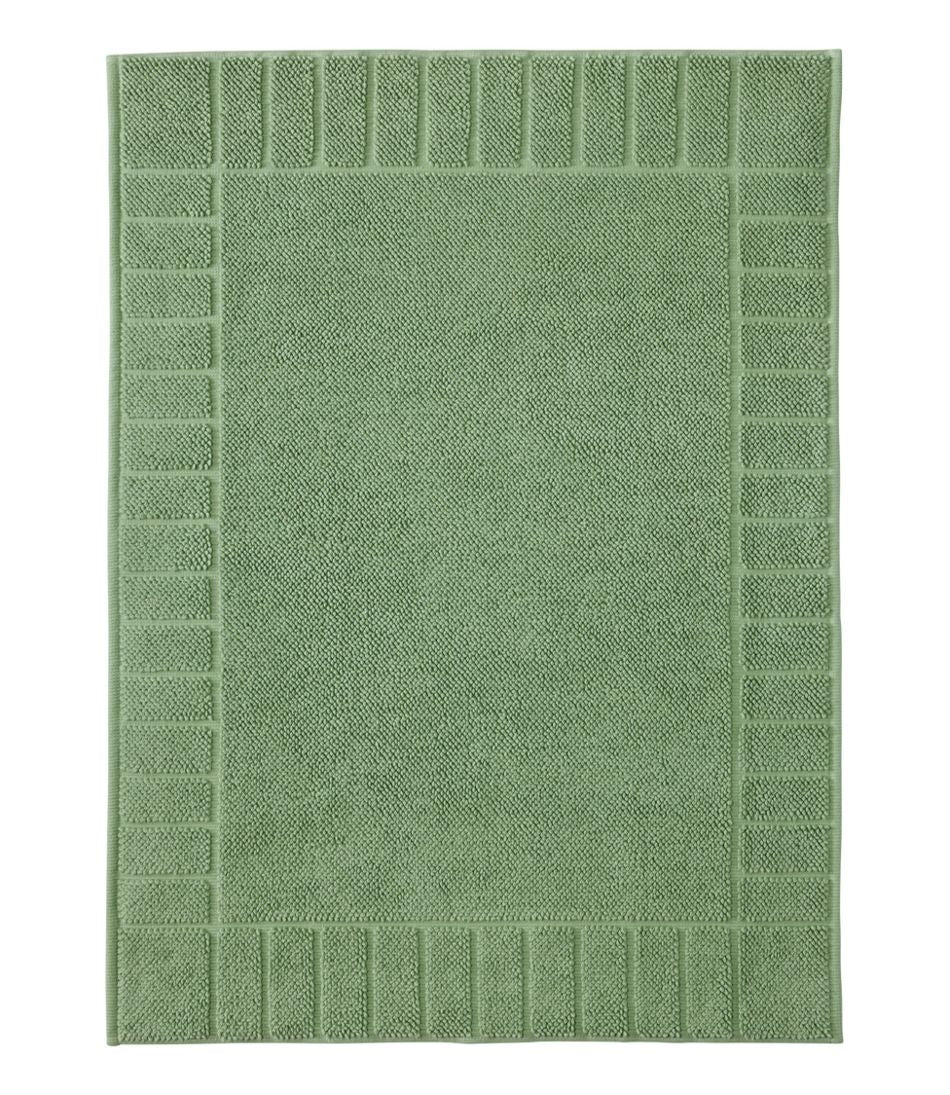 L.L.BeanOrganic Cotton Textured Bordered Bath Mat