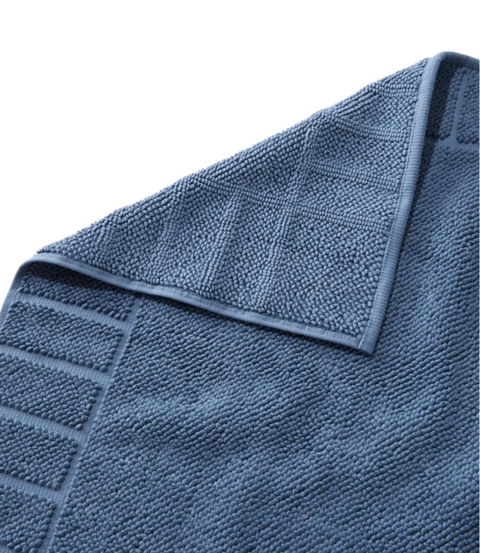 L.L.BeanOrganic Cotton Textured Bordered Bath Mat