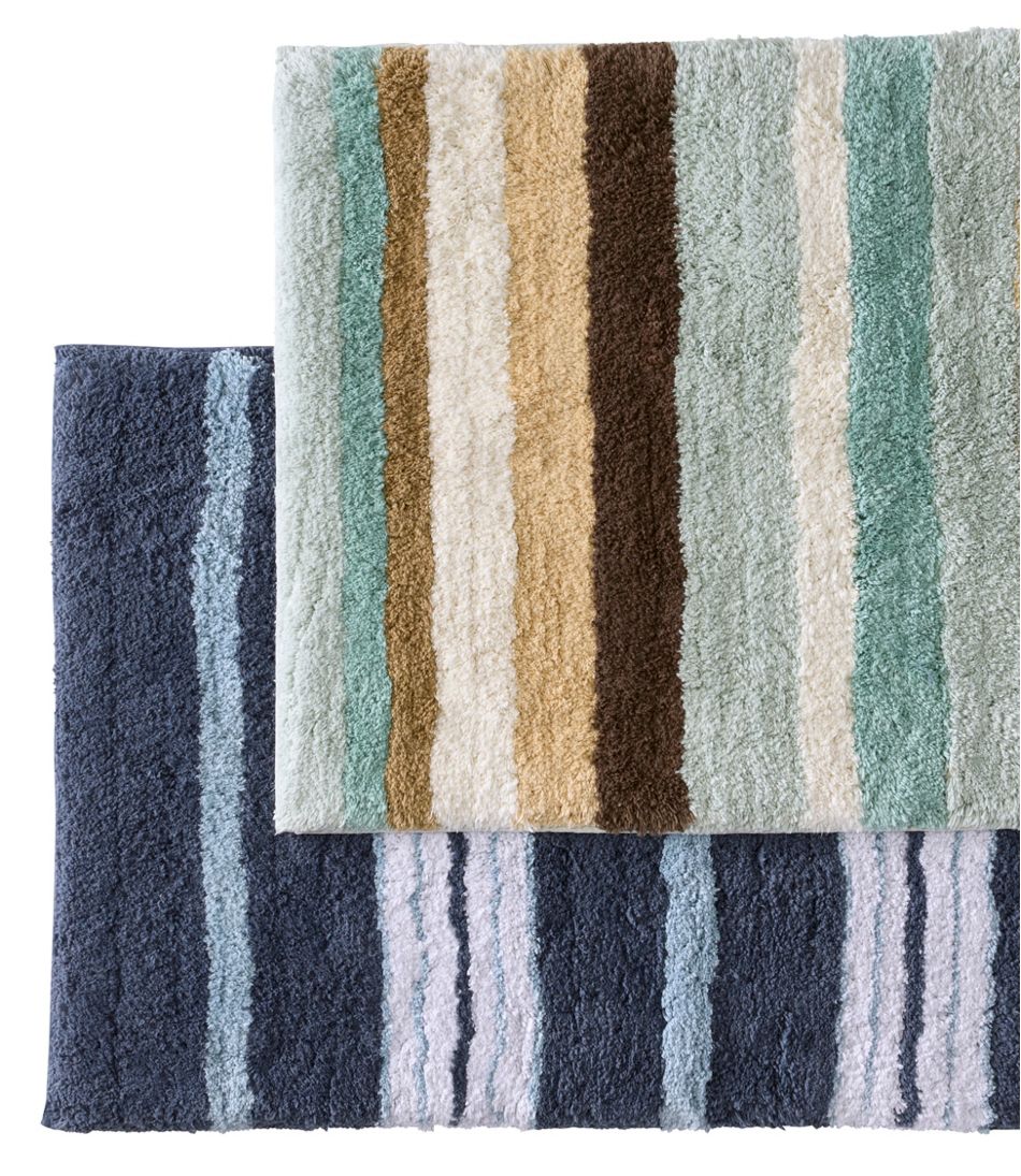 L.L.BeanPremium Cotton Bath Mat, Multistripe