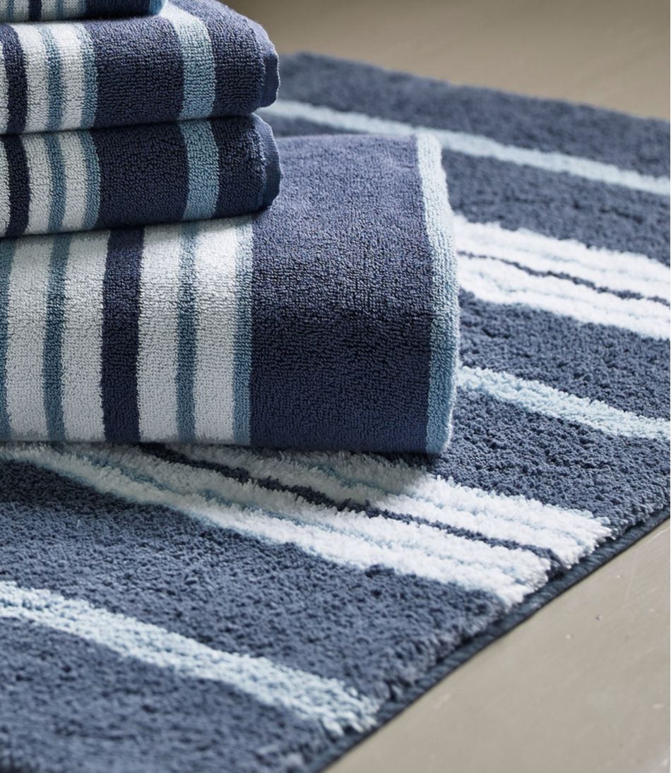 L.L.BeanPremium Cotton Bath Mat, Multistripe