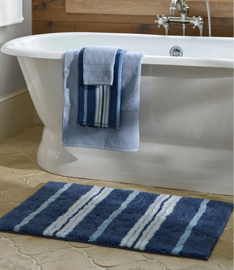 L.L.BeanPremium Cotton Bath Mat, Multistripe