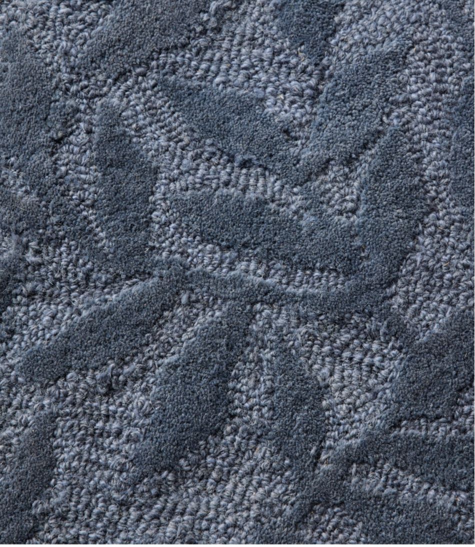 L.L.BeanWool Hearth Rug, Crescent, Leaf