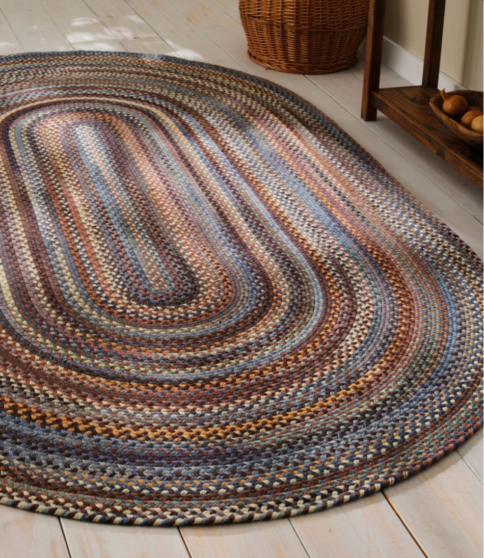 L.L.BeanBraided Wool Rug, Oval