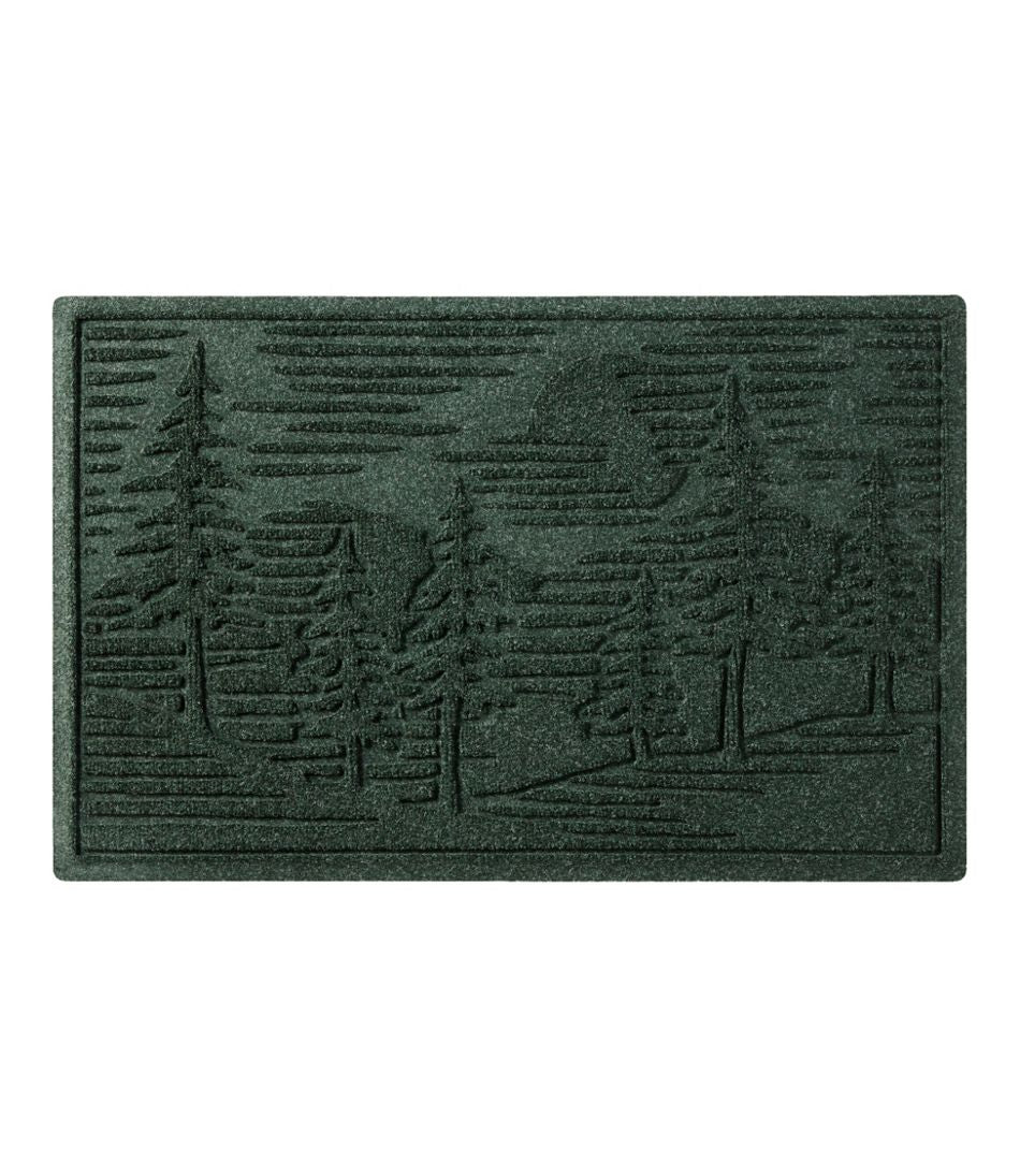 L.L.BeanEveryspace Recycled Waterhog Doormat, Pine Trees