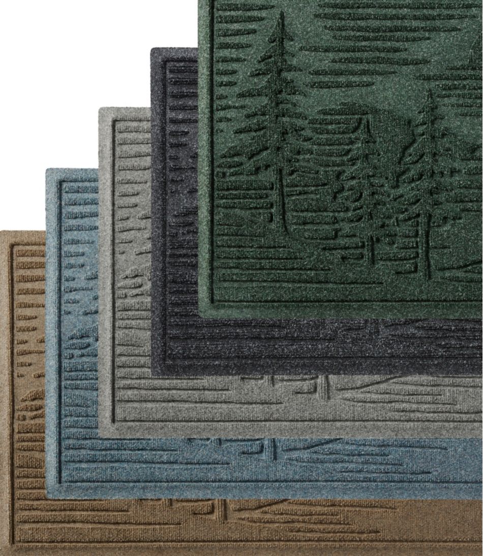 L.L.BeanEveryspace Recycled Waterhog Doormat, Pine Trees