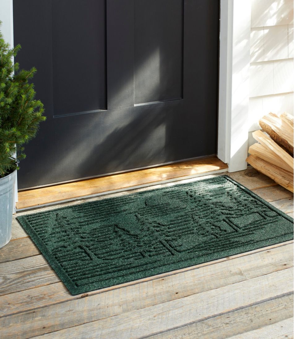 L.L.BeanEveryspace Recycled Waterhog Doormat, Pine Trees
