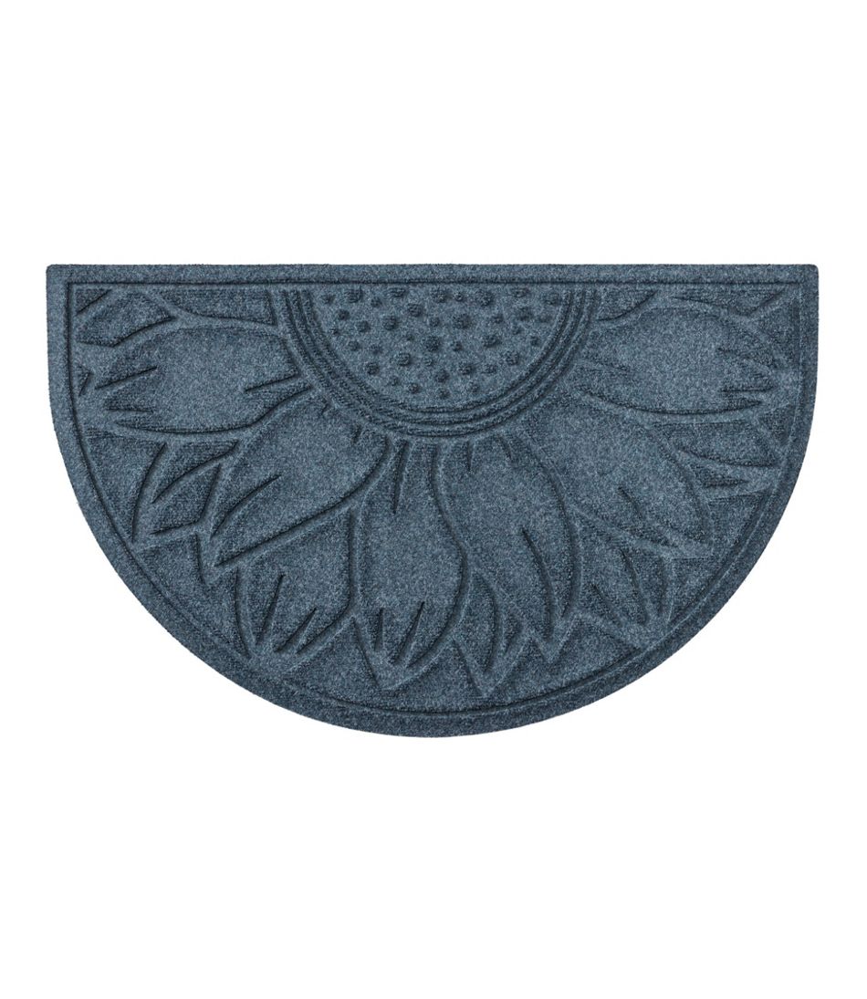 L.L.BeanEveryspace Recycled Waterhog Doormat, Half Round, Sunflower
