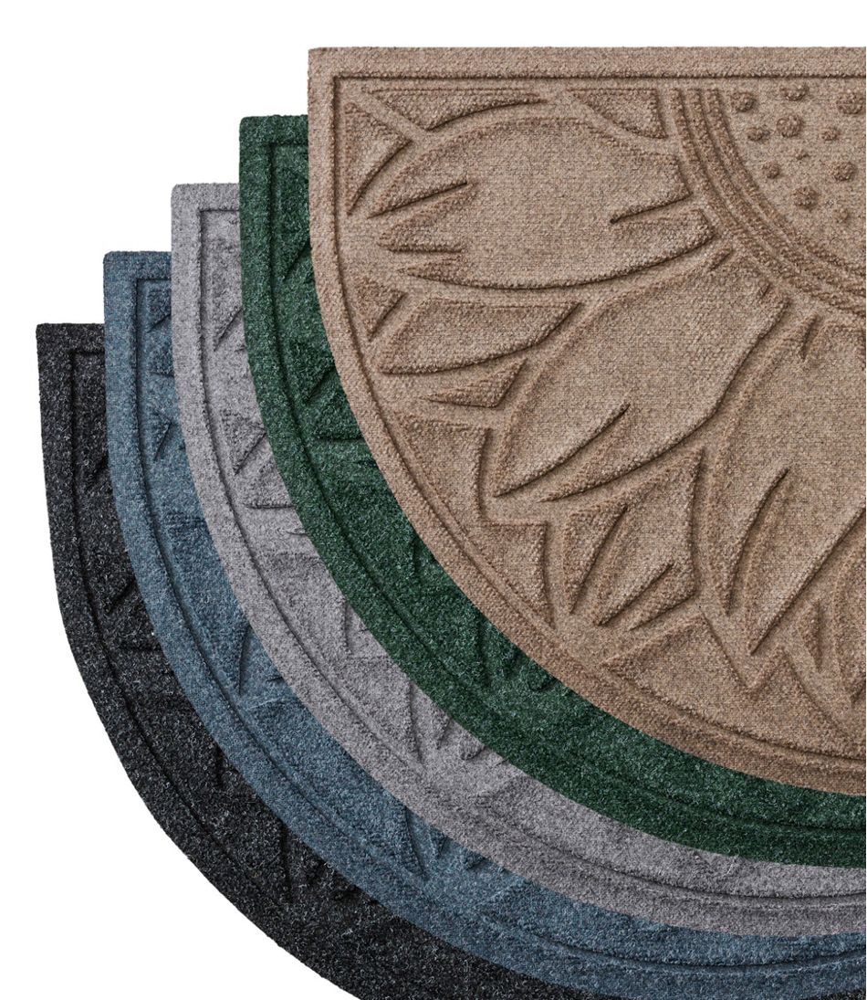 L.L.BeanEveryspace Recycled Waterhog Doormat, Half Round, Sunflower