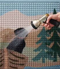 L.L.BeanPrinted Recycled Waterhog Doormat, Row Boats