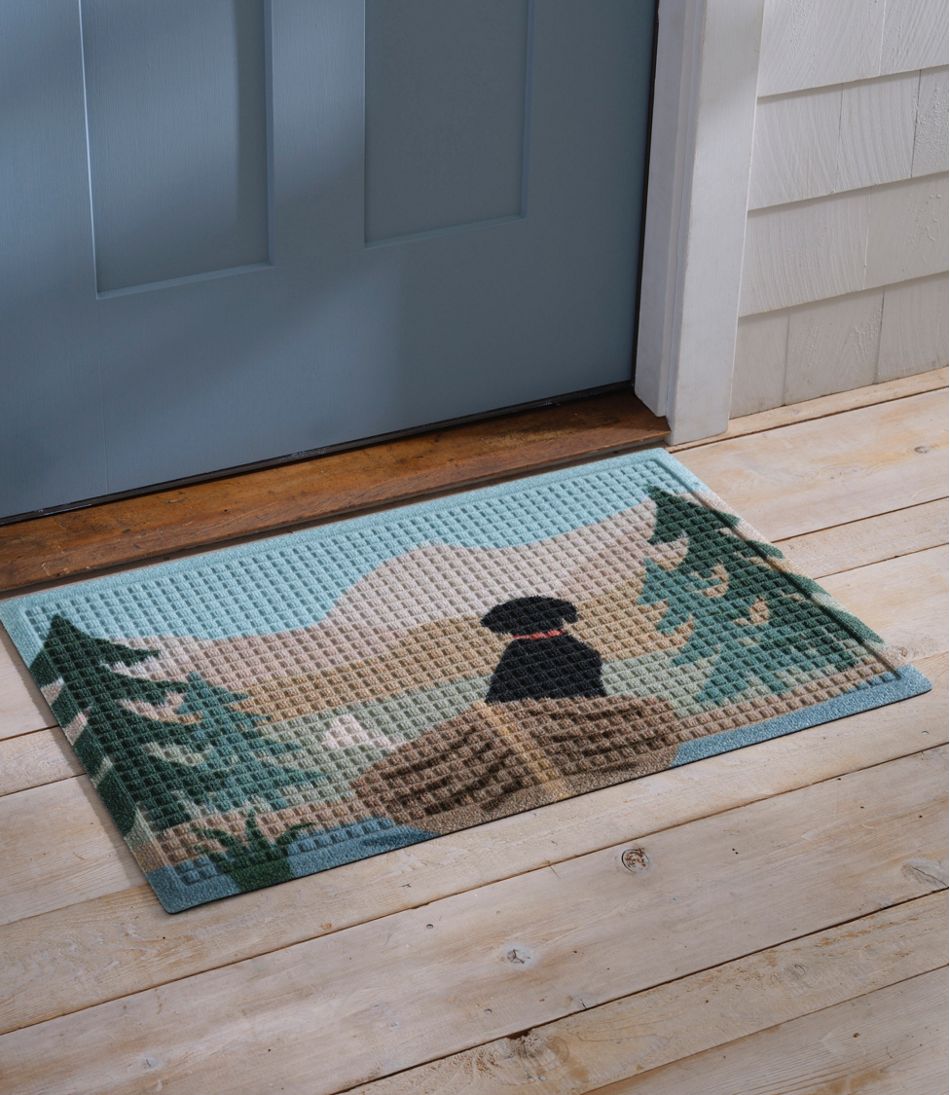 L.L.BeanPrinted Recycled Waterhog Doormat, Row Boats