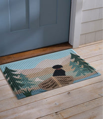L.L.BeanPrinted Recycled Waterhog Doormat, Row Boats