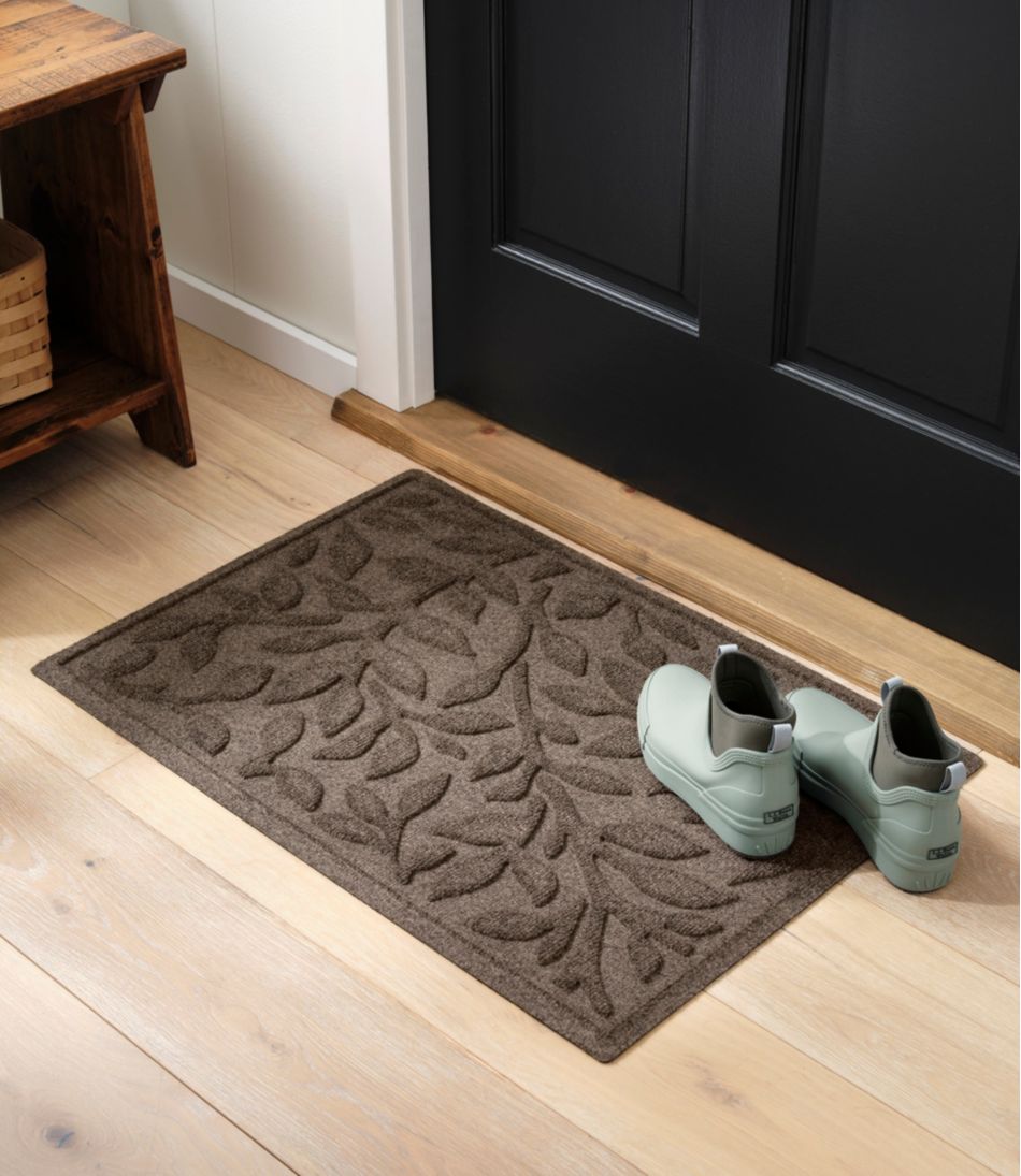 L.L.BeanHeavyweight Recycled Waterhog Doormat, Woodland Leaf