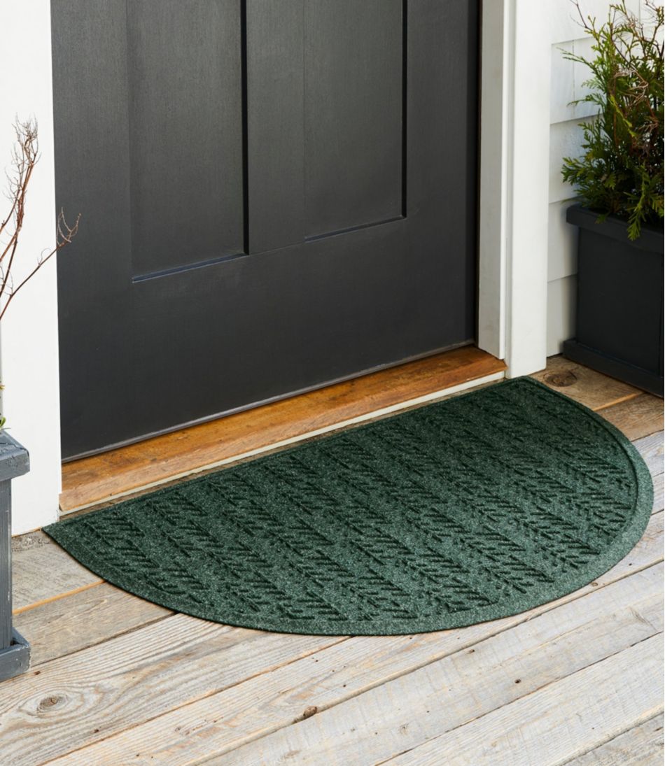 L.L.BeanEveryspace Recycled Waterhog Doormat, Half Round, Trees