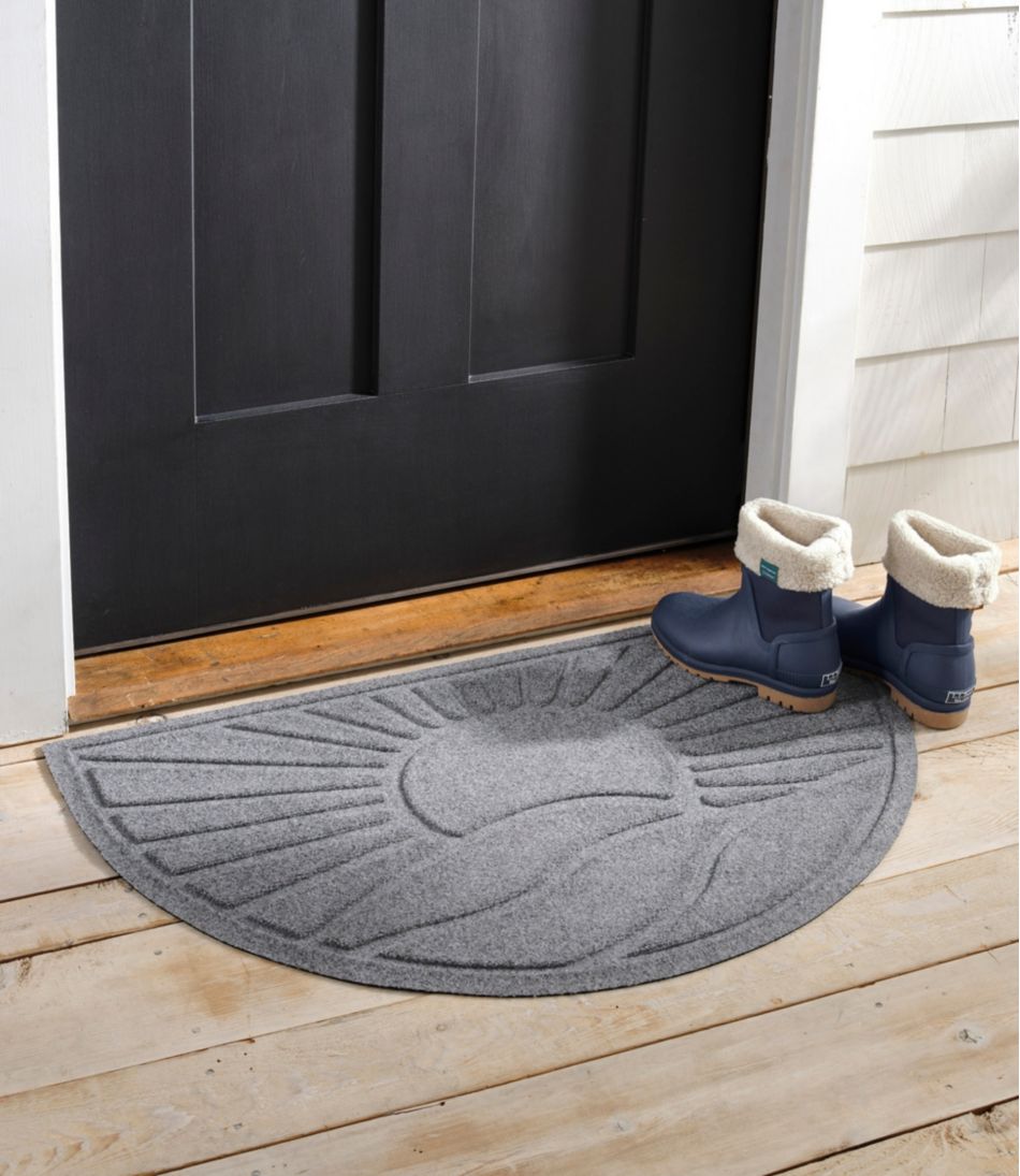 L.L.BeanEveryspace Recycled Waterhog Doormat, Half Round, Sunrise