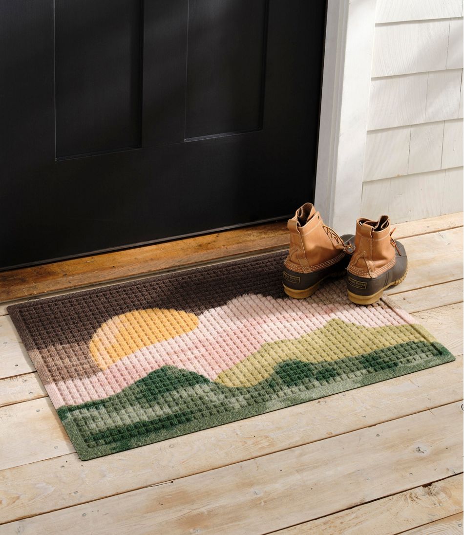 L.L.BeanPrinted Recycled Waterhog Doormat, Sunset
