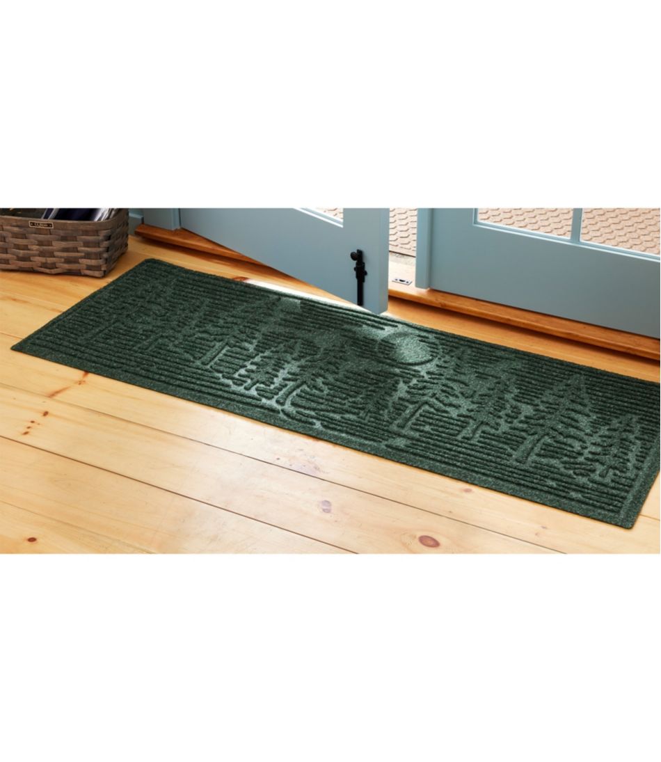 L.L.BeanEveryspace Recycled Waterhog Wide Doormat, Pine Trees