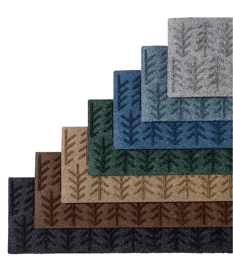 L.L.BeanEveryspace Recycled Waterhog Mat, Stair Treads, Set of Four, Trees
