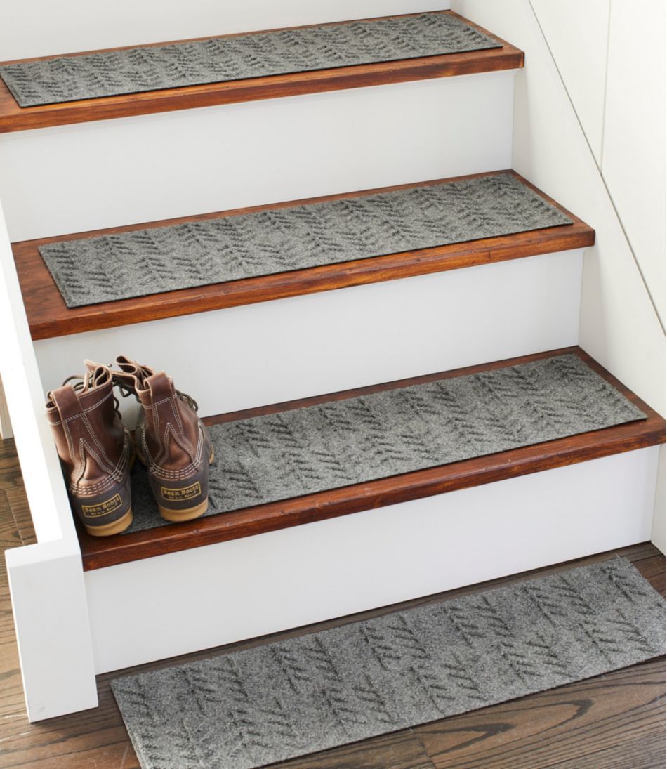 L.L.BeanEveryspace Recycled Waterhog Mat, Stair Treads, Set of Four, Trees