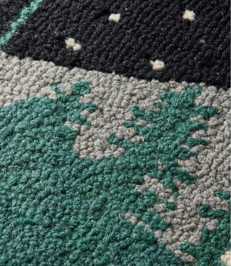 L.L.BeanWool Hooked Novelty Rug, Winter Woods