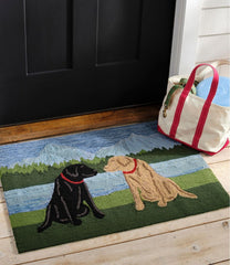 L.L.BeanIndoor/Outdoor Vacationland Rug, Mountain Dogs