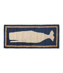 L.L.BeanWool Hooked Novelty Runner, Whale