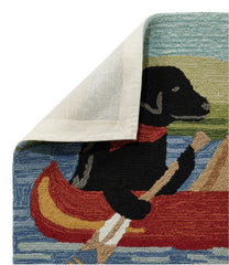L.L.BeanIndoor/Outdoor Vacationland Runner, Dog Canoe
