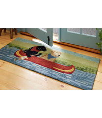 L.L.BeanIndoor/Outdoor Vacationland Runner, Dog Canoe