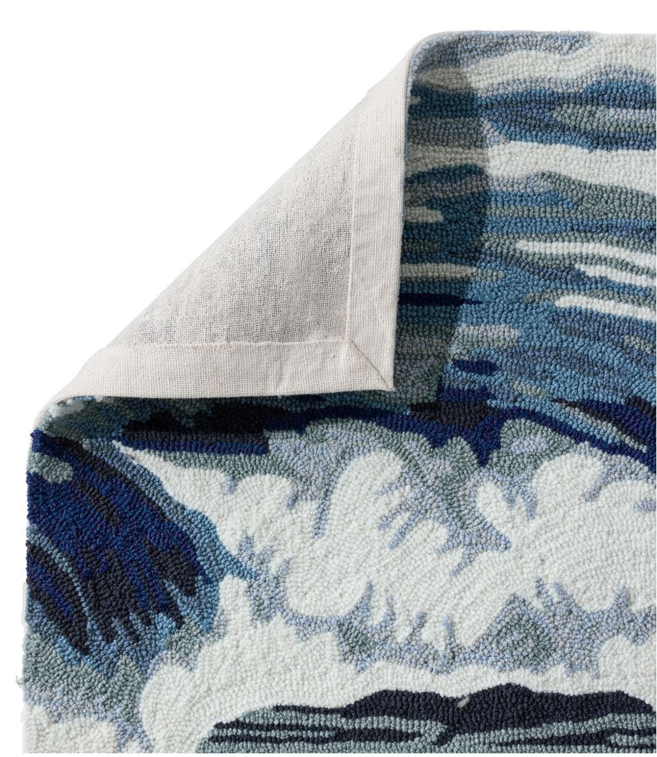 L.L.BeanIndoor/Outdoor Vacationland Rug, Ocean Waves