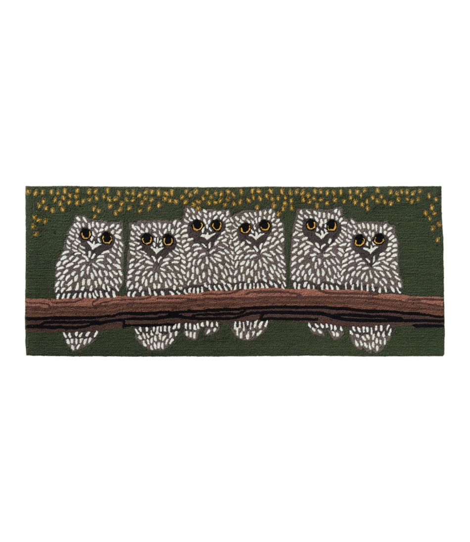 L.L.BeanIndoor/Outdoor Vacationland Runner, Owls