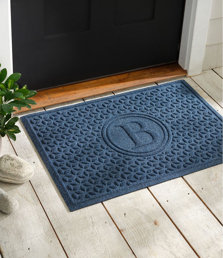 L.L.BeanHeavyweight Recycled Waterhog Doormat, Blooming Circles, Personalized