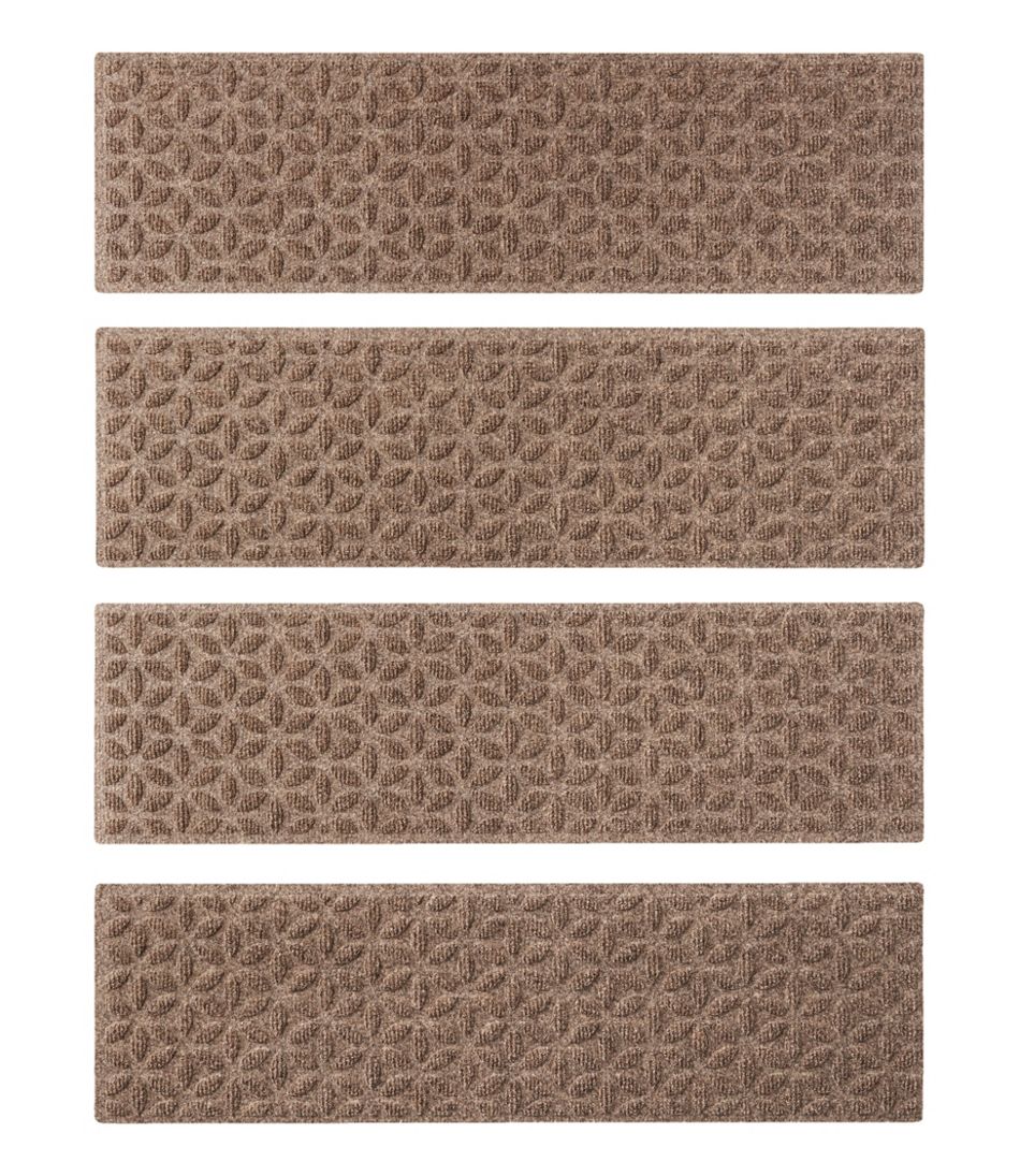 L.L.BeanHeavyweight Waterhog Mat, Stair Treads, Set of Four, Blooming Circles