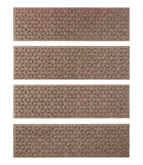 L.L.BeanHeavyweight Waterhog Mat, Stair Treads, Set of Four, Blooming Circles