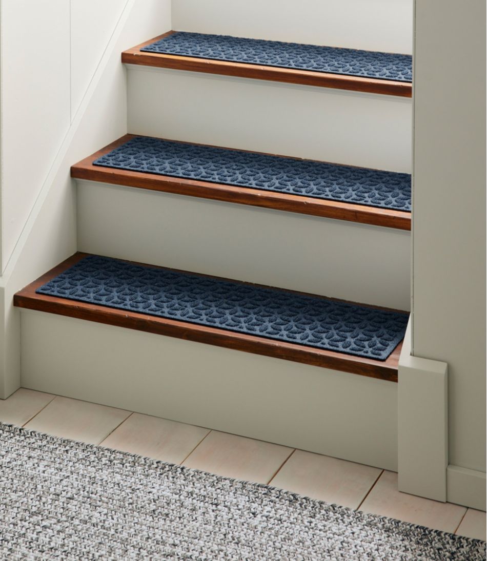 L.L.BeanHeavyweight Waterhog Mat, Stair Treads, Set of Four, Blooming Circles