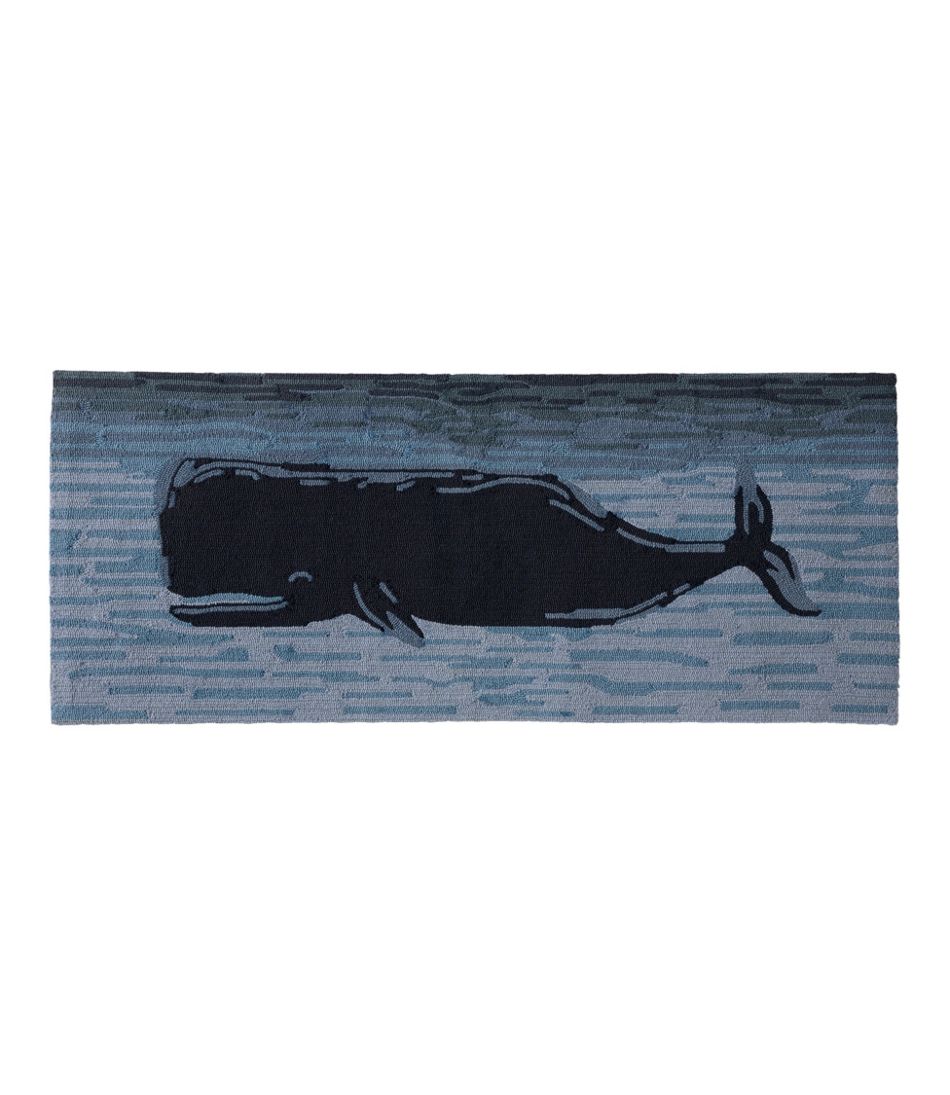 L.L.BeanIndoor/Outdoor Vacationland Runner, Coastal Whale