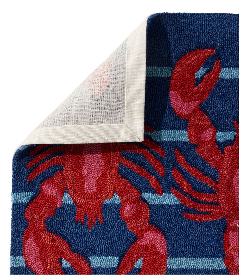 L.L.BeanIndoor/Outdoor Vacationland Rug, Lobsters