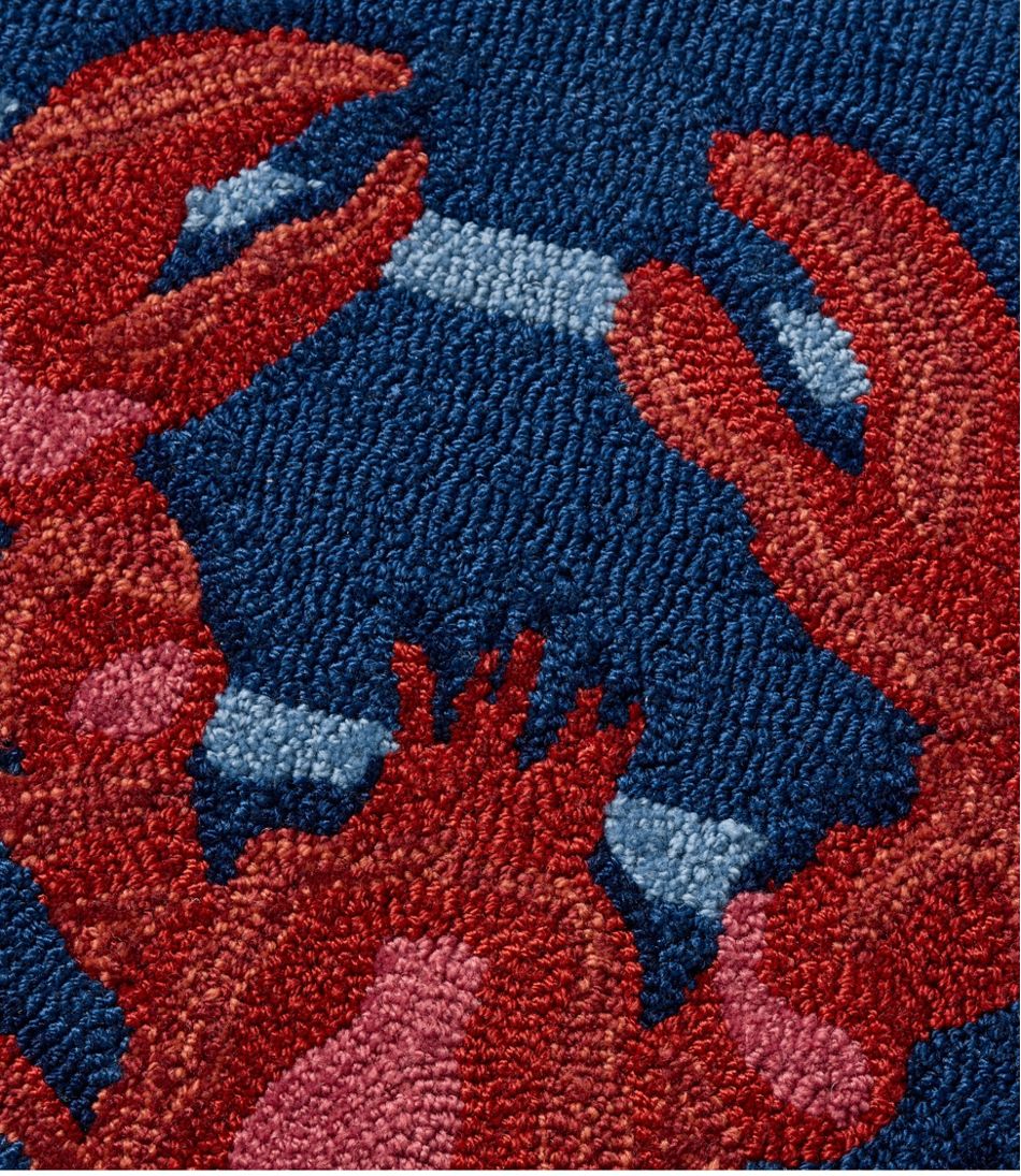 L.L.BeanIndoor/Outdoor Vacationland Rug, Lobsters