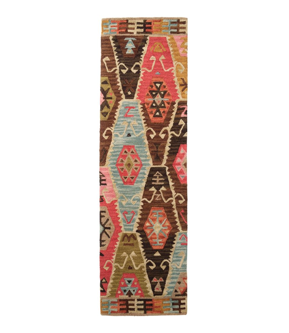 L.L.BeanRustic Geometric Wool Hooked Runner