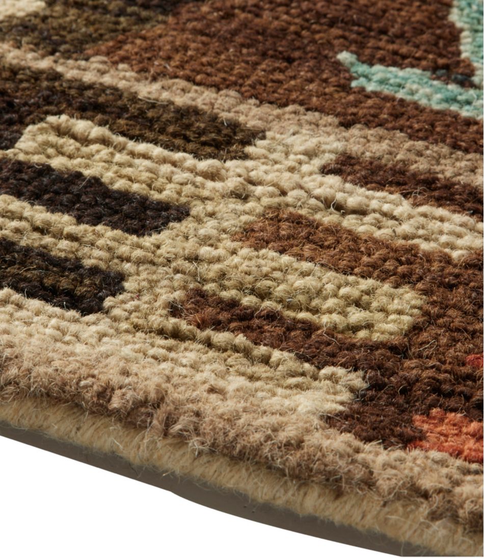 L.L.BeanRustic Geometric Wool Hooked Runner