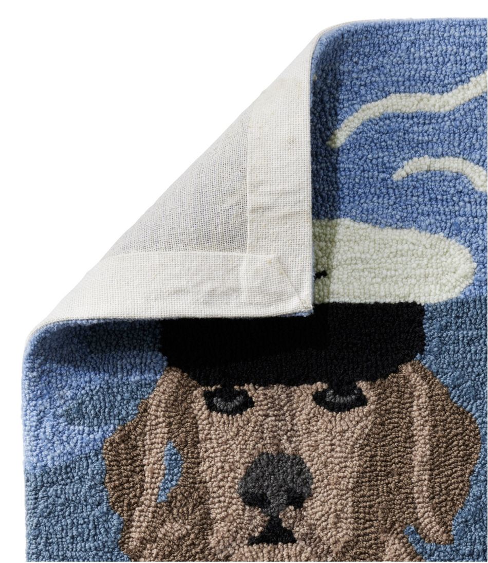 L.L.BeanIndoor/Outdoor Vacationland Rug, Seaside Dogs