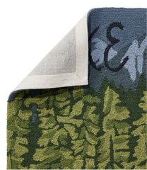 L.L.BeanIndoor/Outdoor Vacationland Runner, Lakeside Mountain Scene
