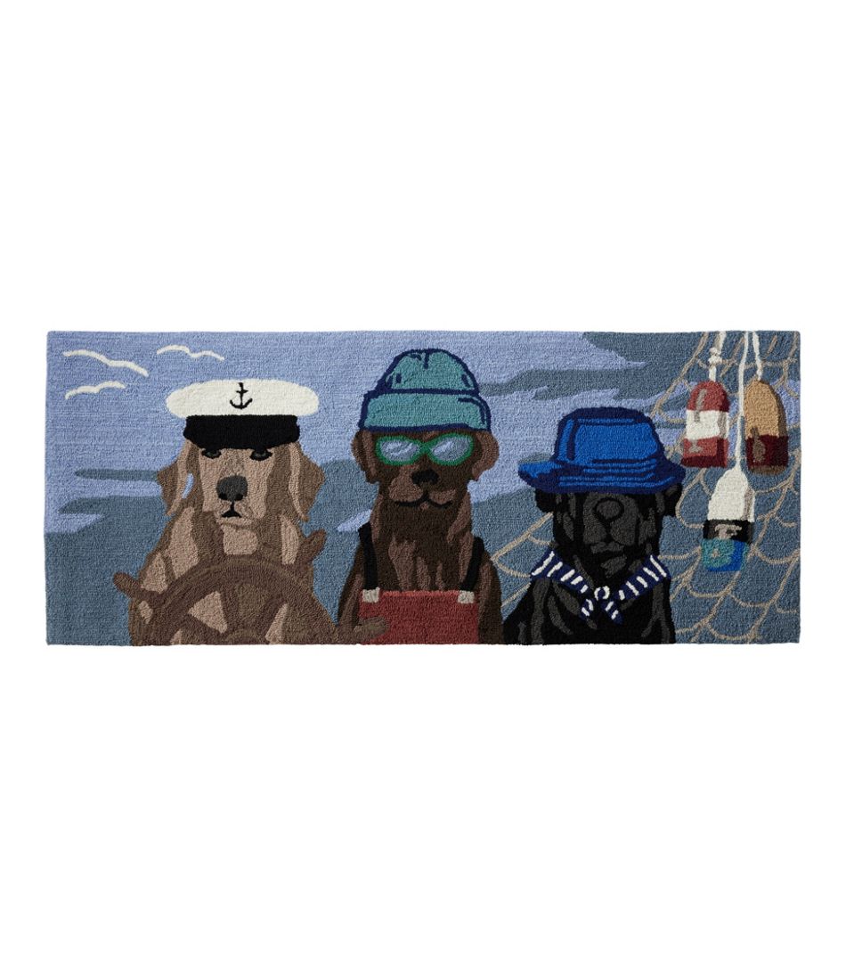 L.L.BeanIndoor/Outdoor Vacationland Runner, Seaside Dogs