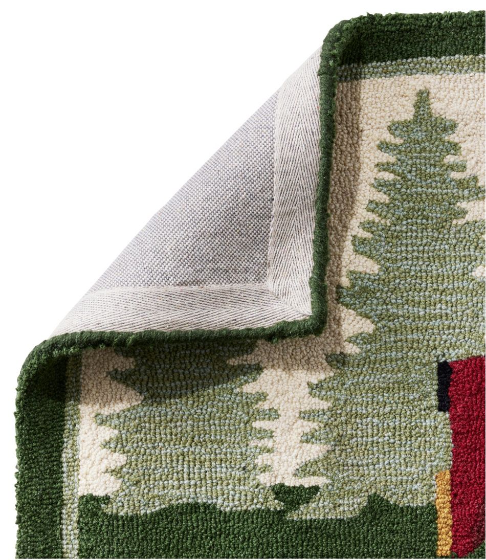 L.L.BeanWool Hooked Novelty Runner, Dog Caravan