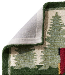 L.L.BeanWool Hooked Novelty Runner, Dog Caravan