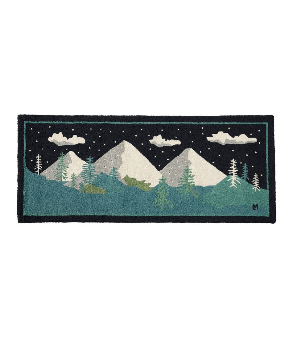 L.L.BeanWool Hooked Runner, Winter Woods