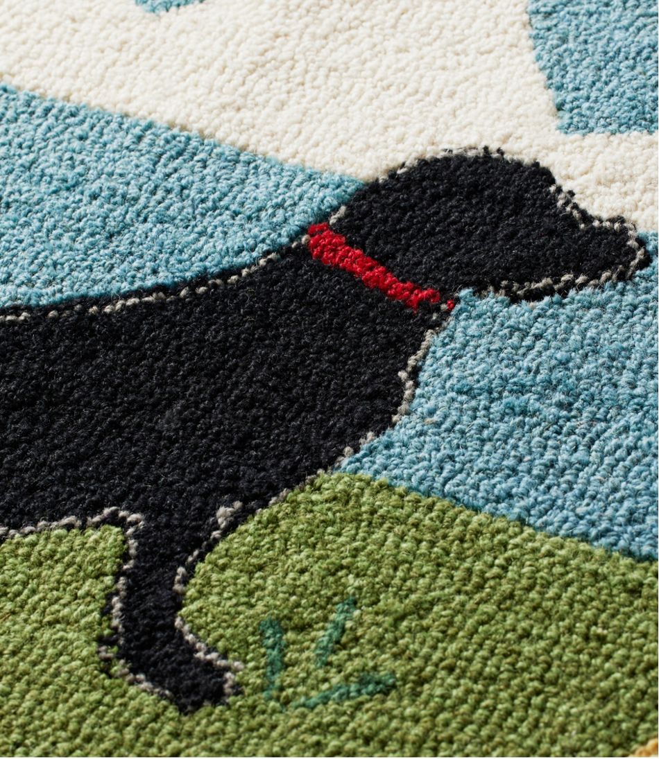 L.L.BeanWool Hooked Novelty Runner, Lakeside Labs