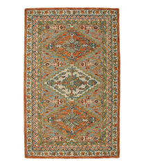 L.L.BeanBordered Medallion Wool Tufted Rug