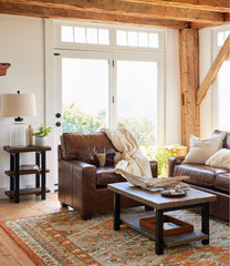 L.L.BeanBordered Medallion Wool Tufted Rug