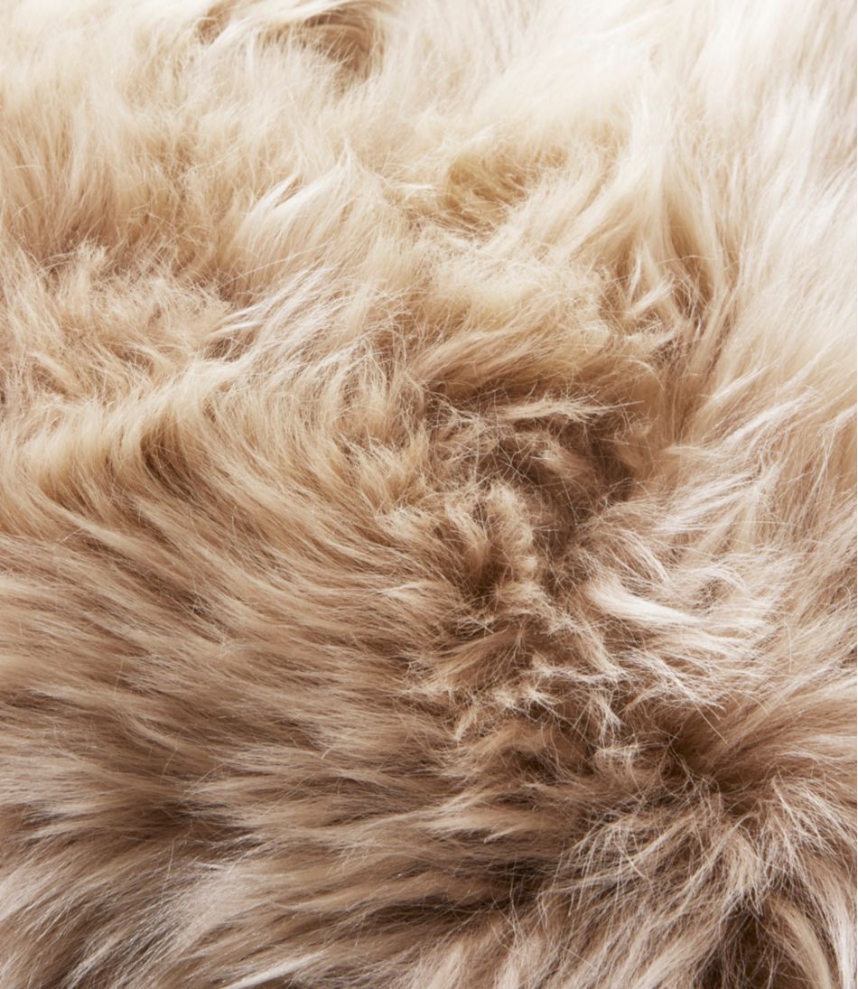 L.L.BeanSheepskin Throw Pillow, 14" x 14"
